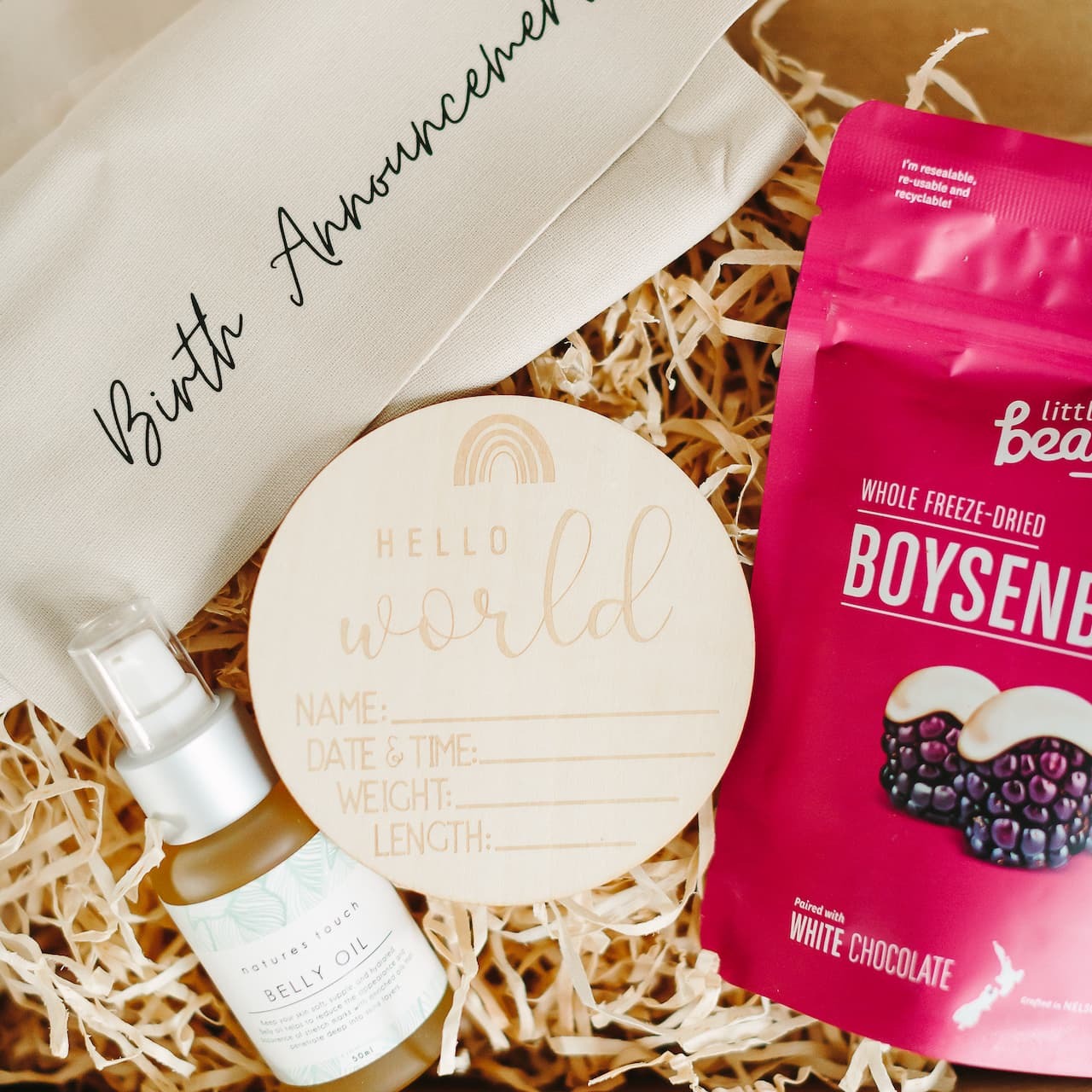 Items from New Mum Gift Box